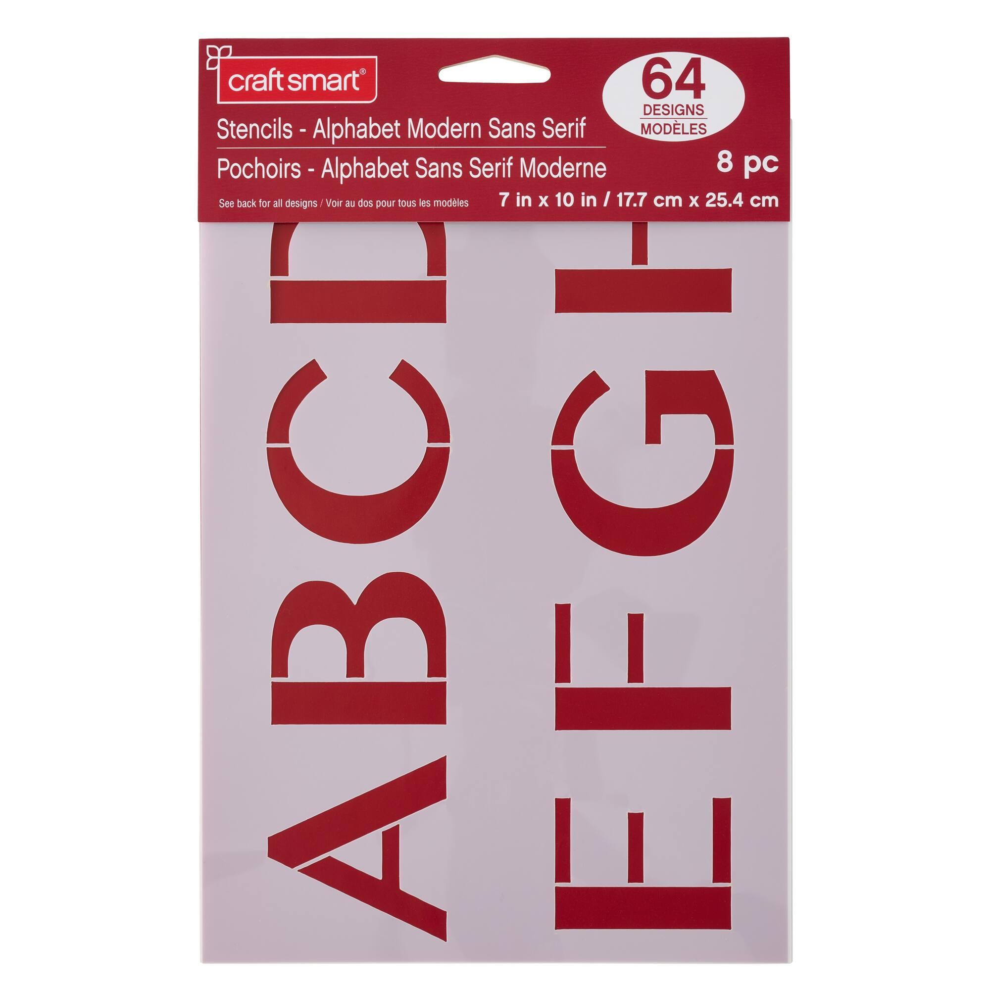 2" Modern Sans Serif Alphabet Stencils by Craft Smart®